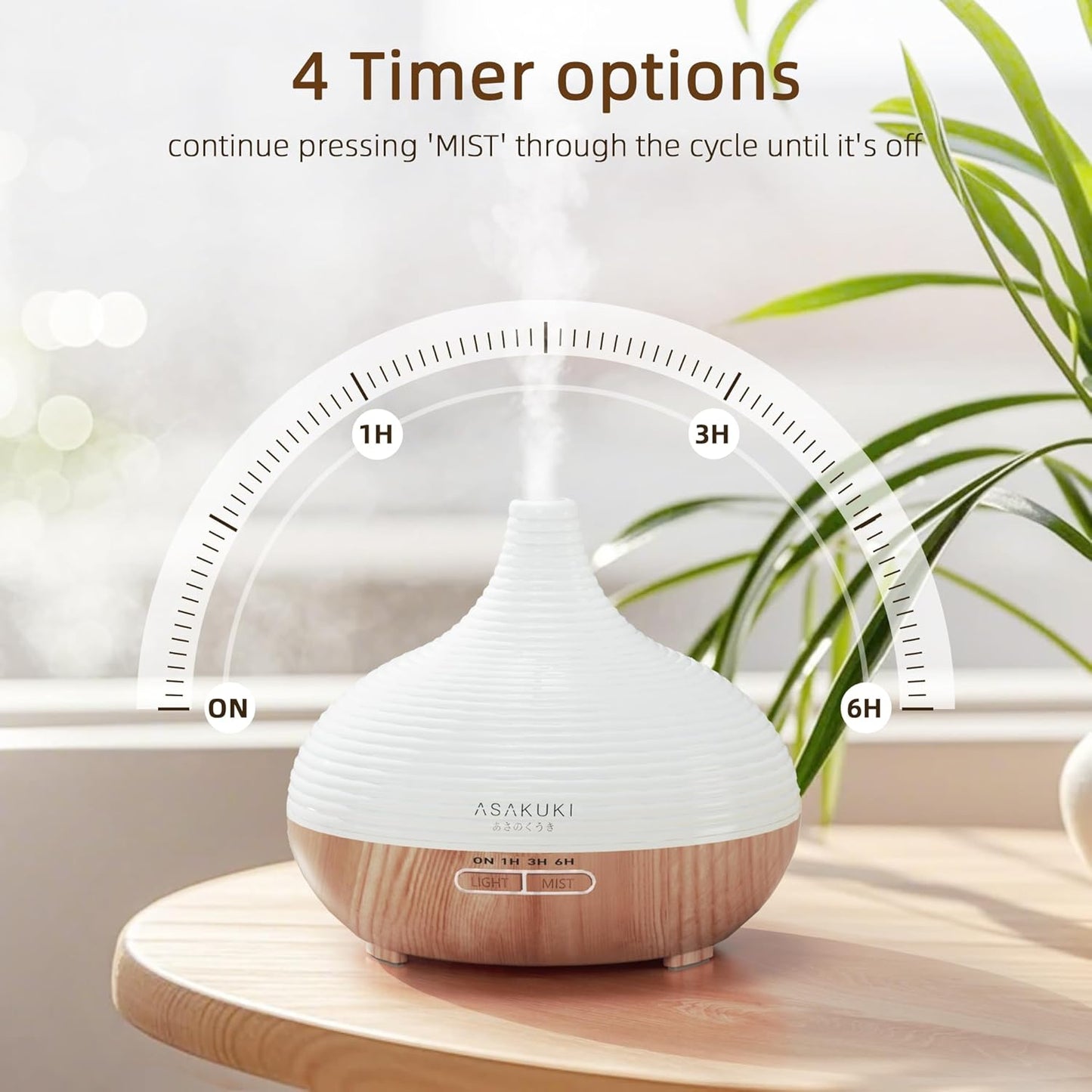 Aroma Diffuser mit LED Licht, Gelb