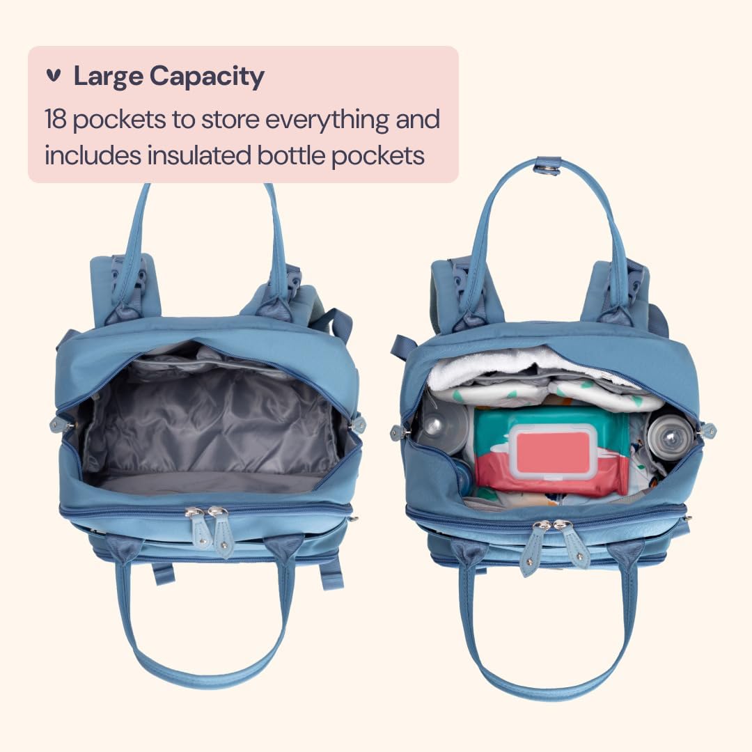 Wickelrucksack, Hellblau