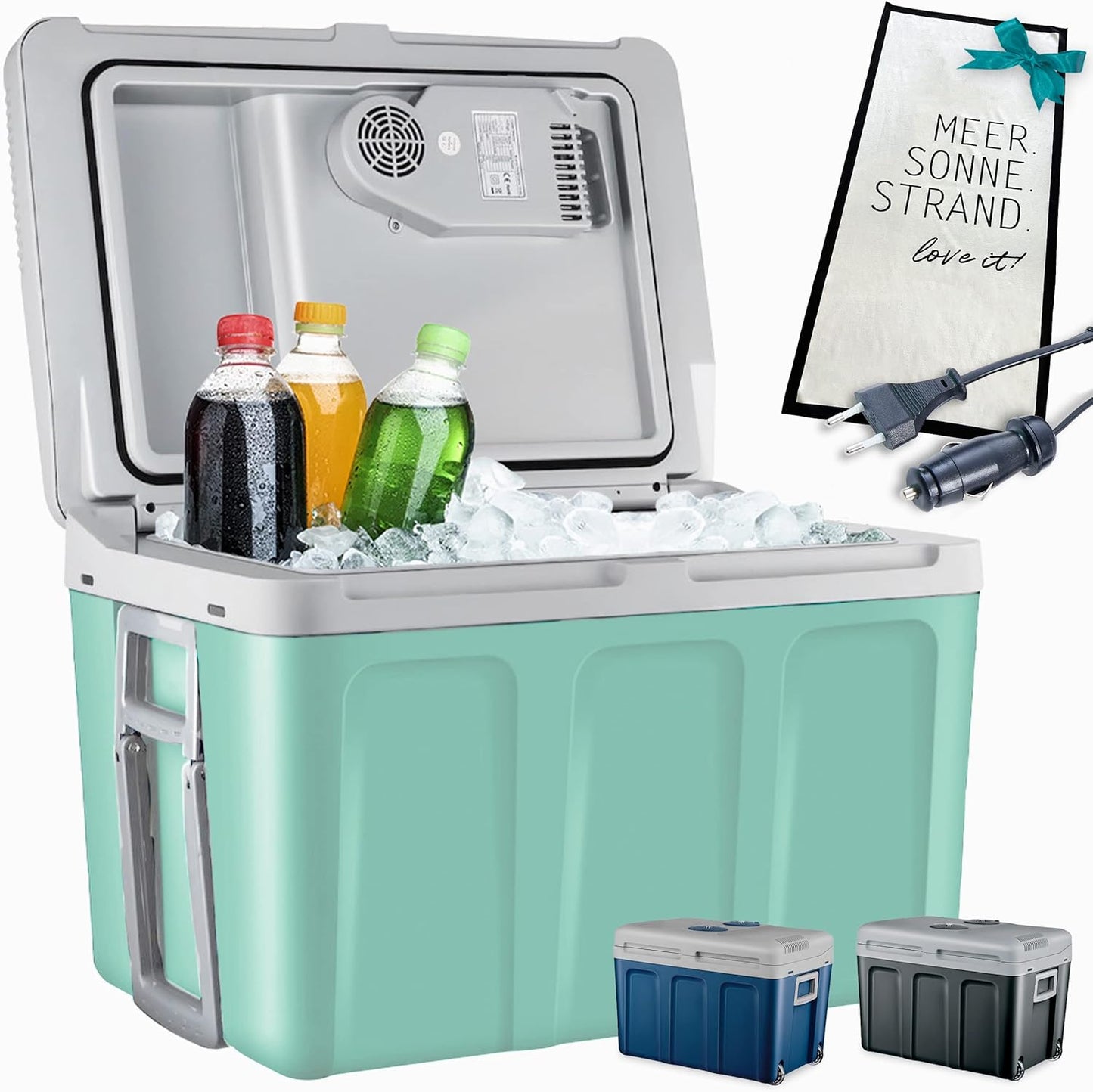 2in1 XXL Kühlbox mit Kühl-/Heizfunktion, Mint