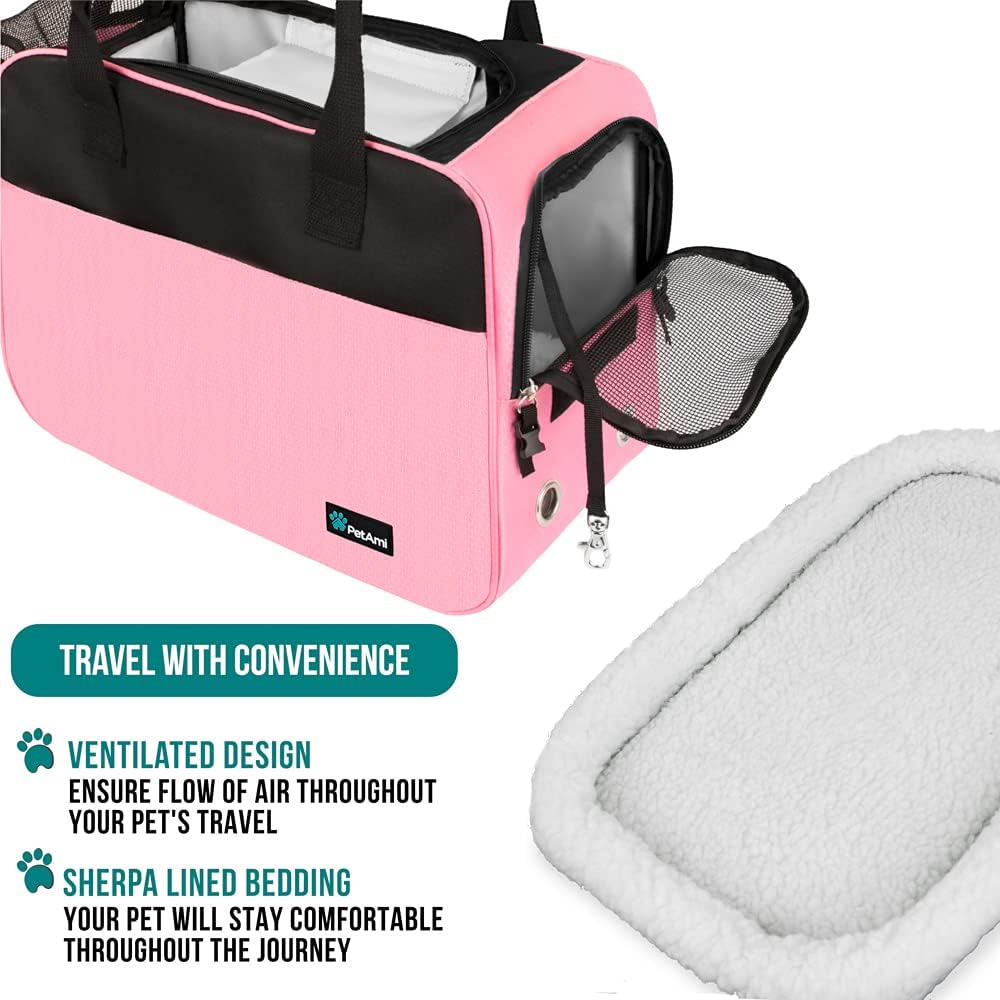 Transporttasche für Haustiere bis 5,4 kg, Pink, One Size (Pack of 1)