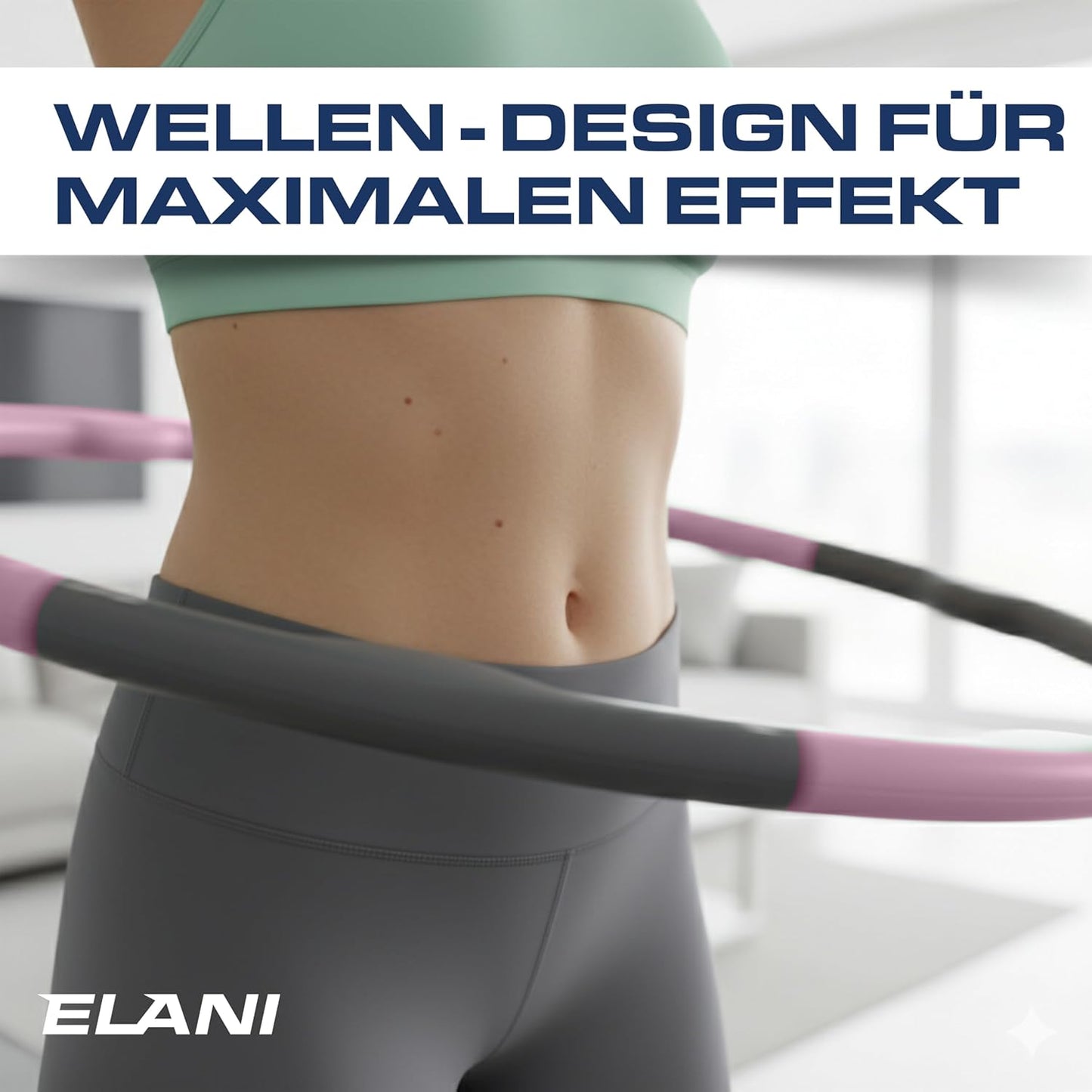 Hula Hoop Reifen für Erwachsene, Rosa 1,2kg