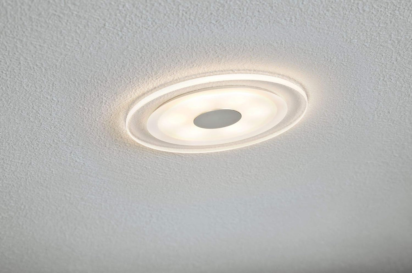 LED Einbauleuchte Premium Whirl (3 Stück), dimmbar Ø 120mm Alu Gedreht, Satin