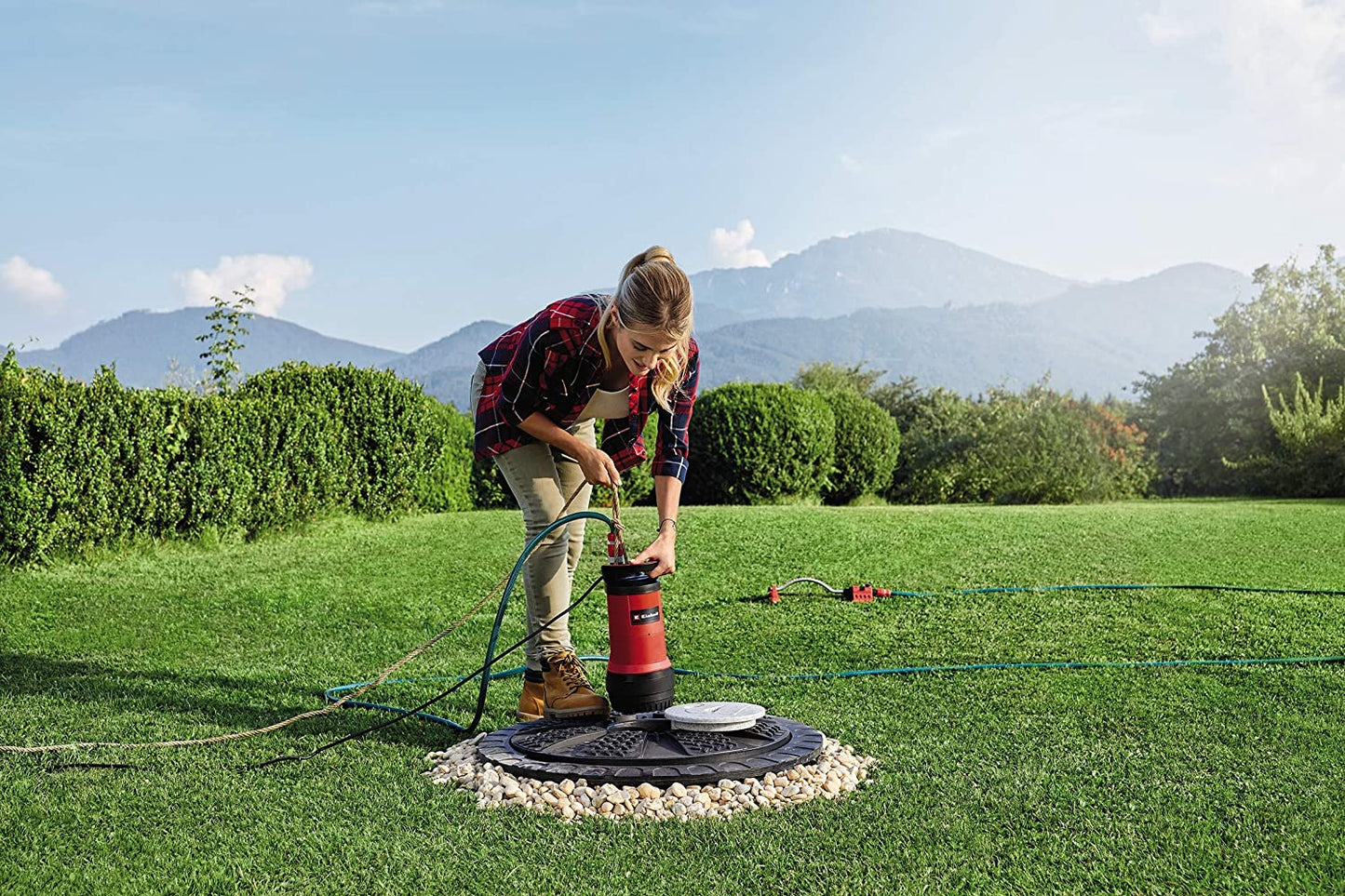 Regenfasspumpe GE-PP 5555 RB-A, Tauch- / Druckpumpe, 550 Watt | 5500 L/h