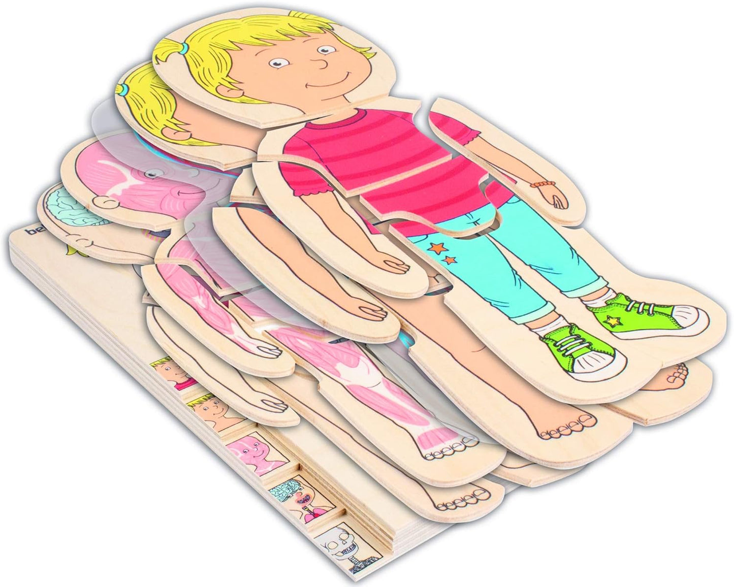 Dein Körper Mädchen, Lagen-Puzzle "Dein Körper" Mädchen