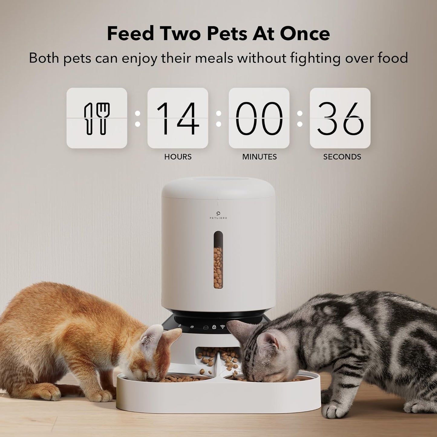 Futterautomat ‎AF103, 5G WiFi Für 2 Katzen