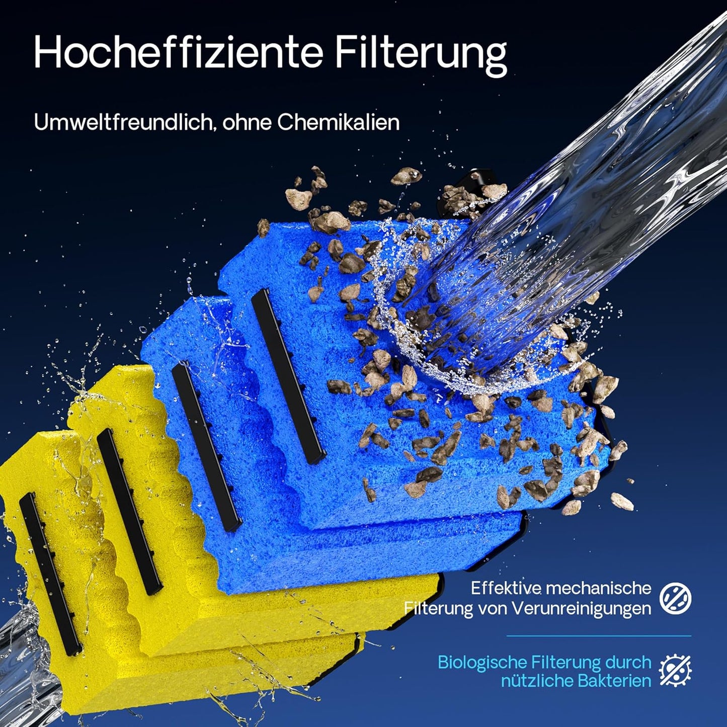 CBF-350C Bio Teichfilter, 90.000 l 3-Kammer