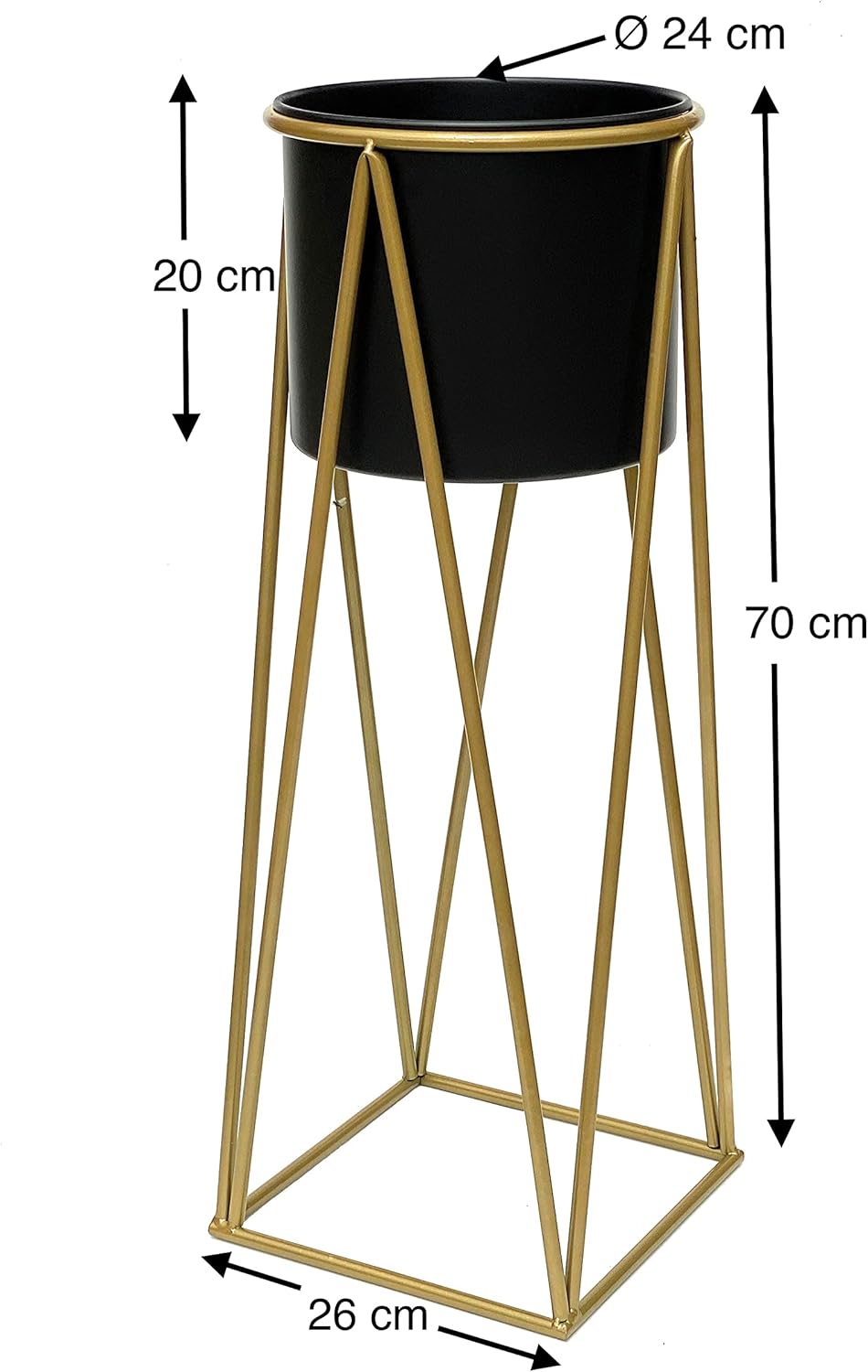 Blumenhocker mit Topf, Modern
