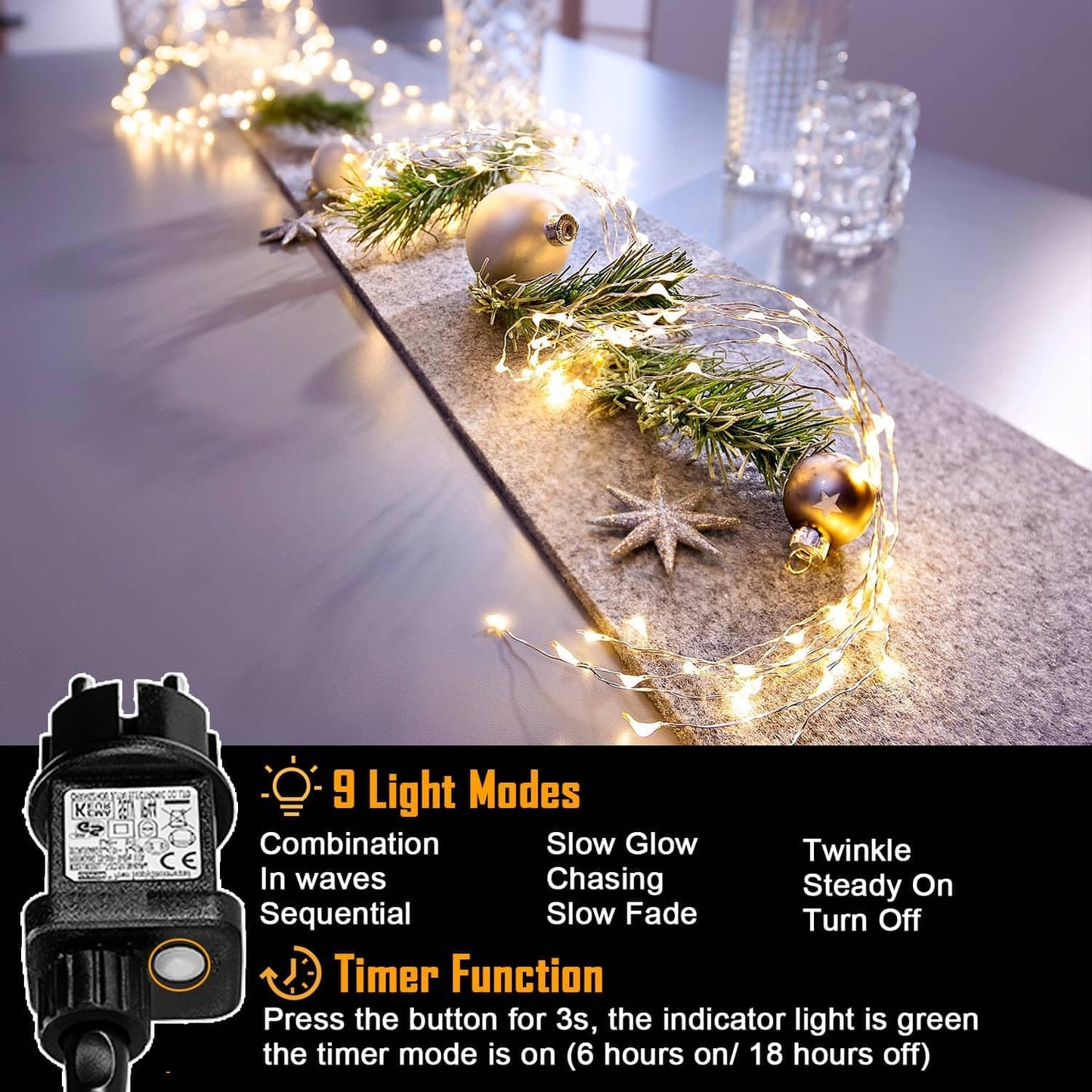 Lichterschweif, 200 LED