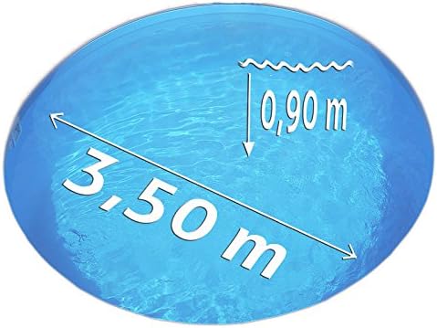Runde Pool-Innenhülle (3,50 x 0,90 m), Ø 3,50 x 0,90 m Blau