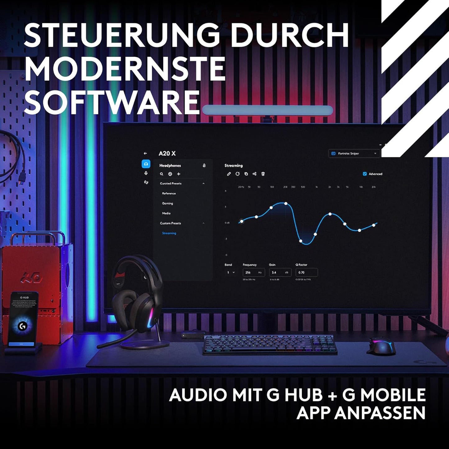 G Astro A20 X, Schwarz A20 X, PLAYSYNC Nur Audio Headset