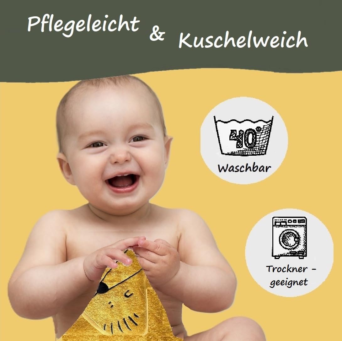 Kapuzenhandtuch mit Ohren für Babys und Kleinkinder