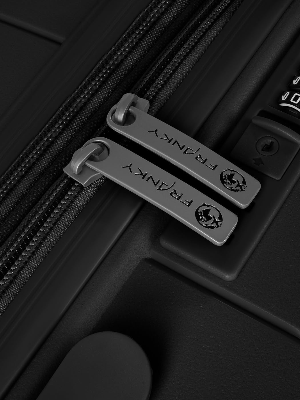 London 4 Rollen Trolley, Schwarz Koffer M + (65 cm)