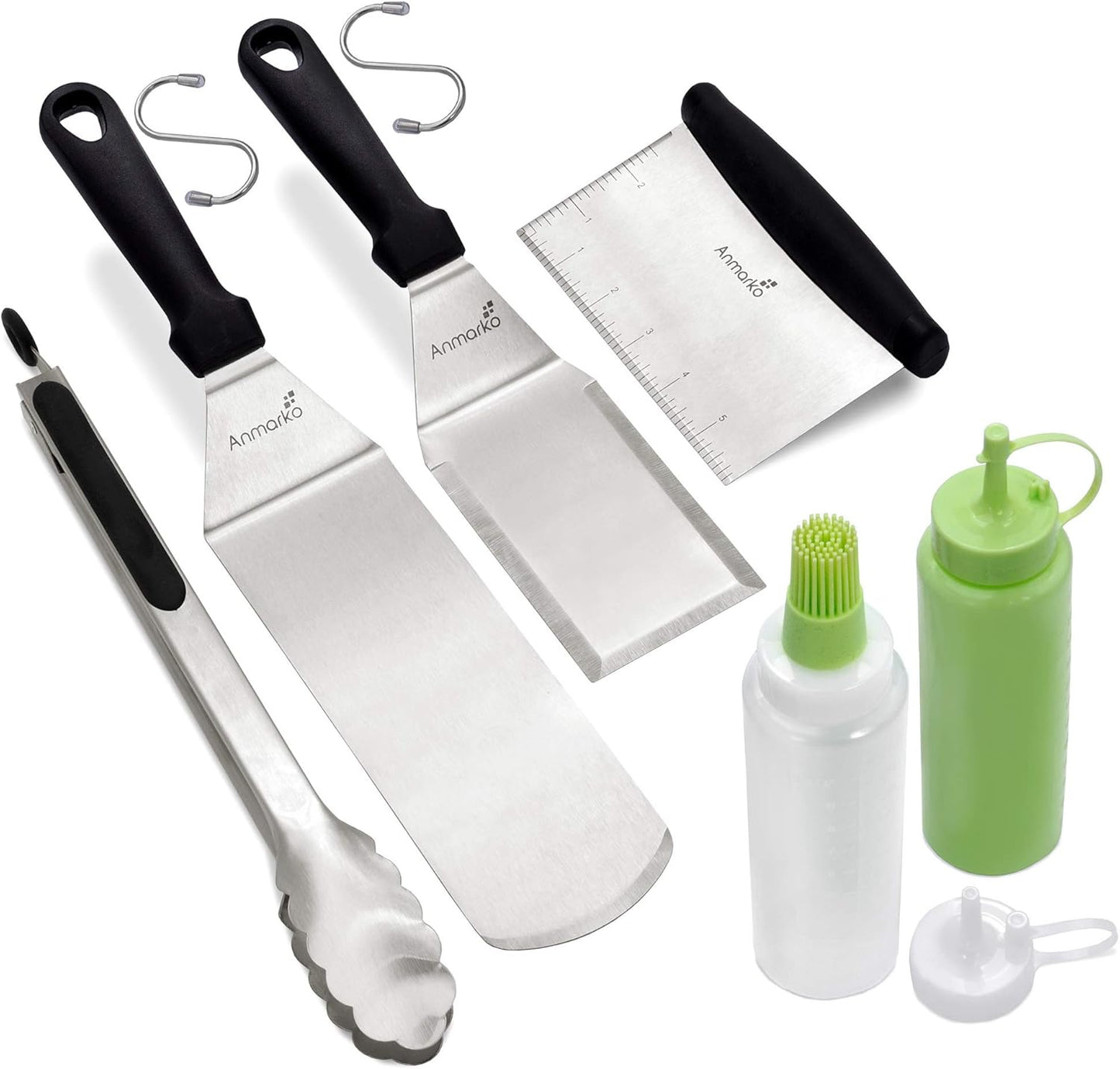 Grillwender Set, Plastic Handle Set (Tongs And Bottles)
