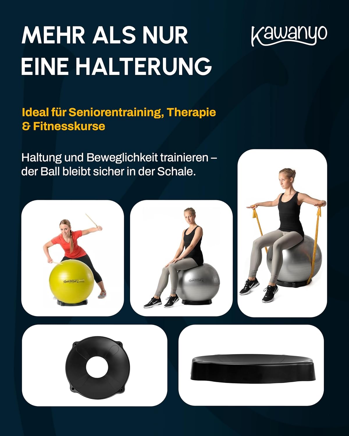 Gymnastikball-Halterung