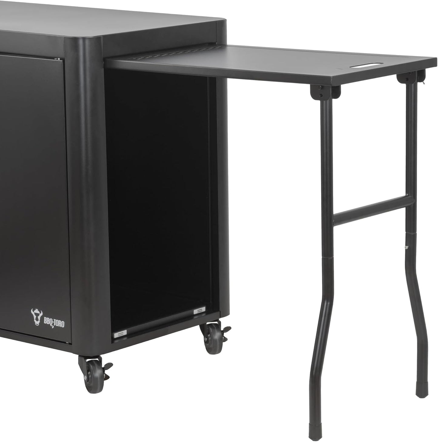 Grillwagen mit grosser Arbeitsfläche, 95 x 50 x 80 cm, Schwarz