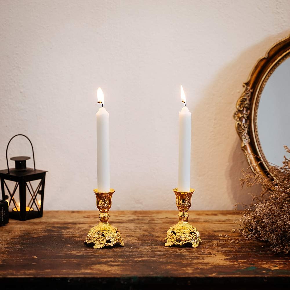 2er-Set Kerzenständer, Gold 2 × Klein