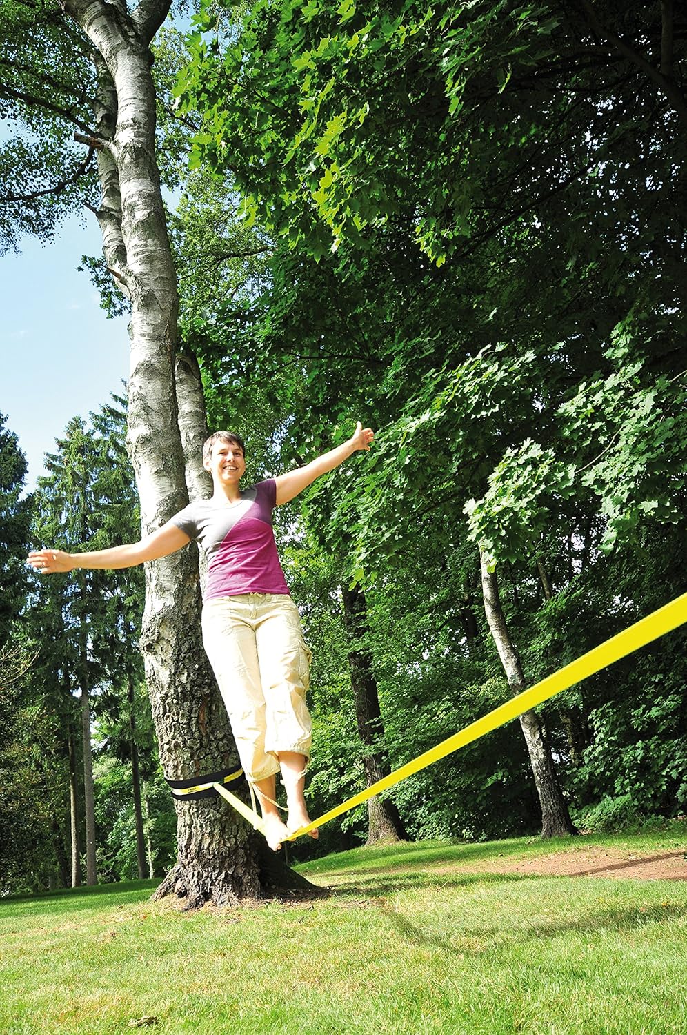 Slackline Set mit Baumschutz