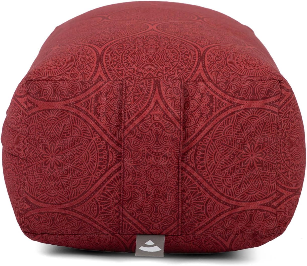 Rechteckiges Yoga-Bolster, Mayuri / dunkelrot