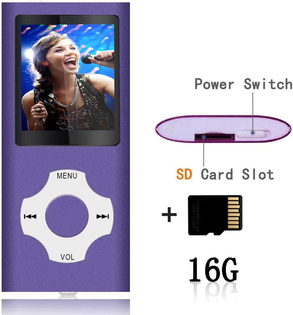 MP3/MP4 Musik- und Mediaplayer, Violett