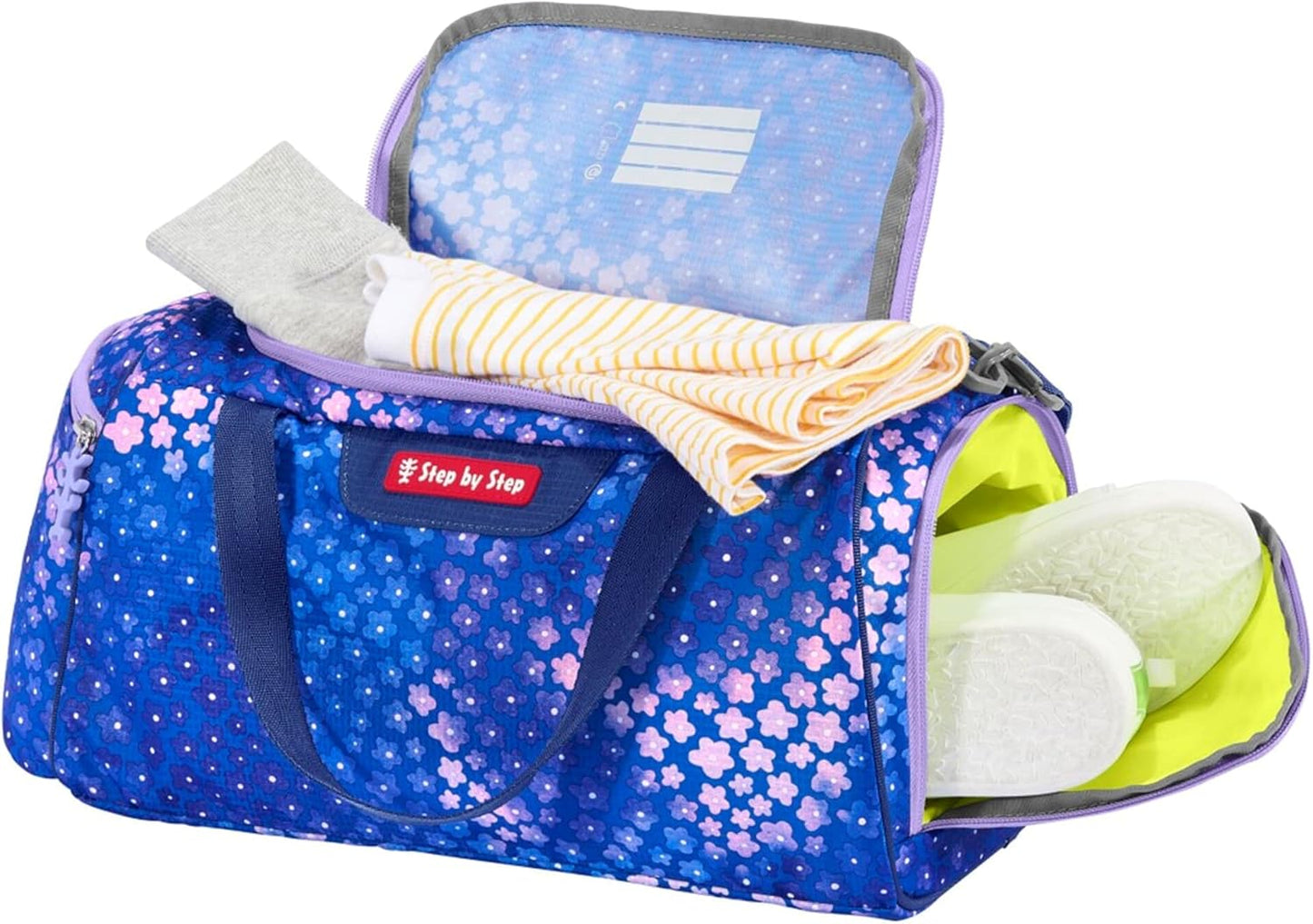 Sporttasche mit Nasswäschefach, 13L, Butterfly Maja - Blau
