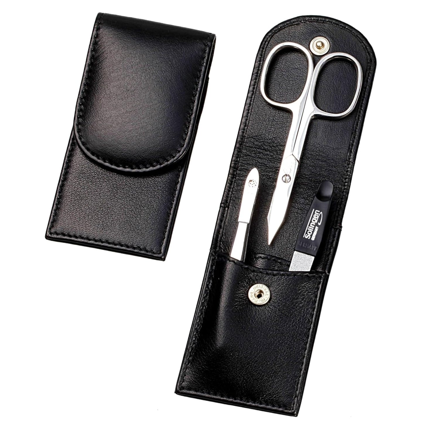 3-teiliges Maniküre-Set, Schwarz