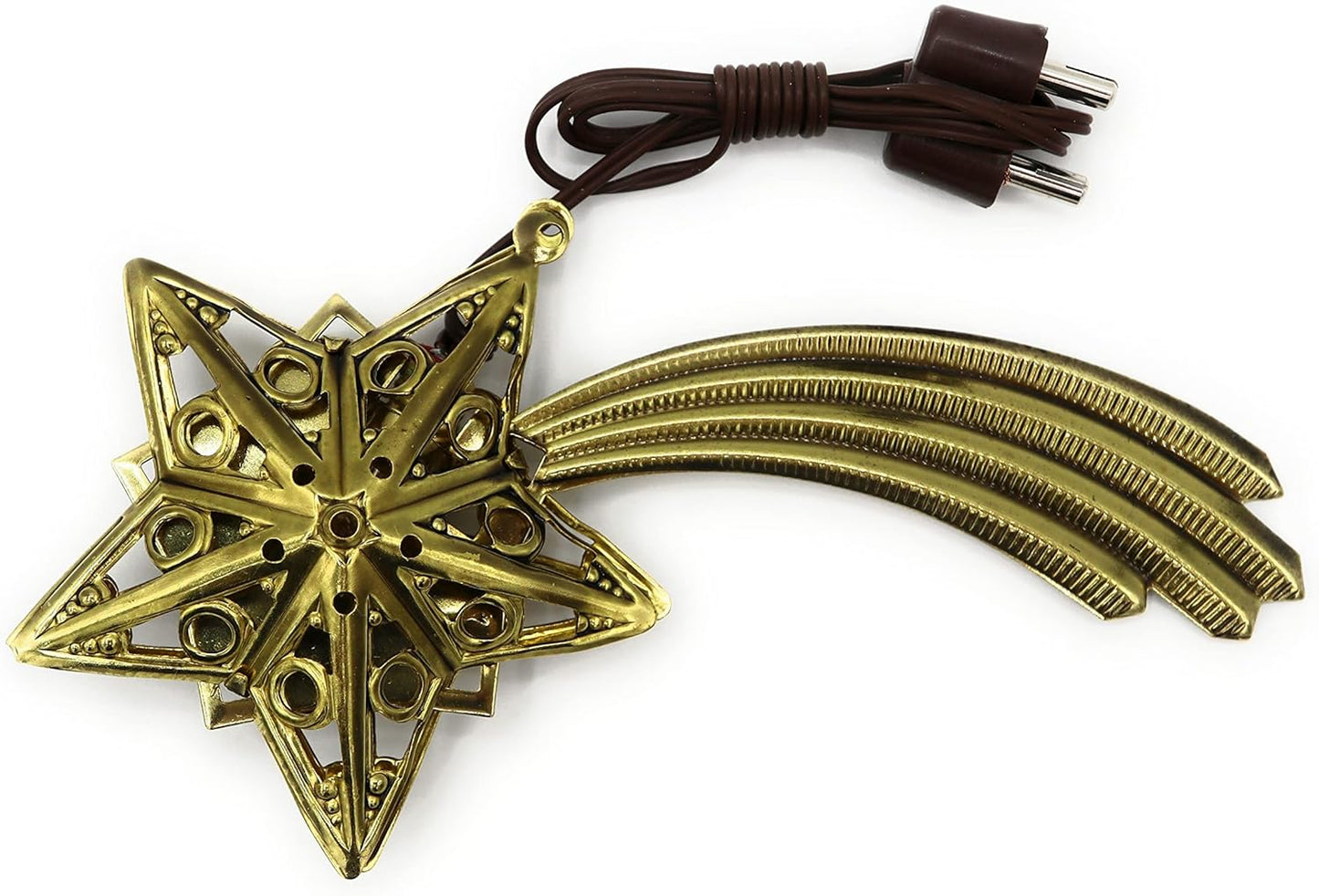 Kometen-Stern für Krippe mit Beleuchtung, 50 mm Dunkles Gold