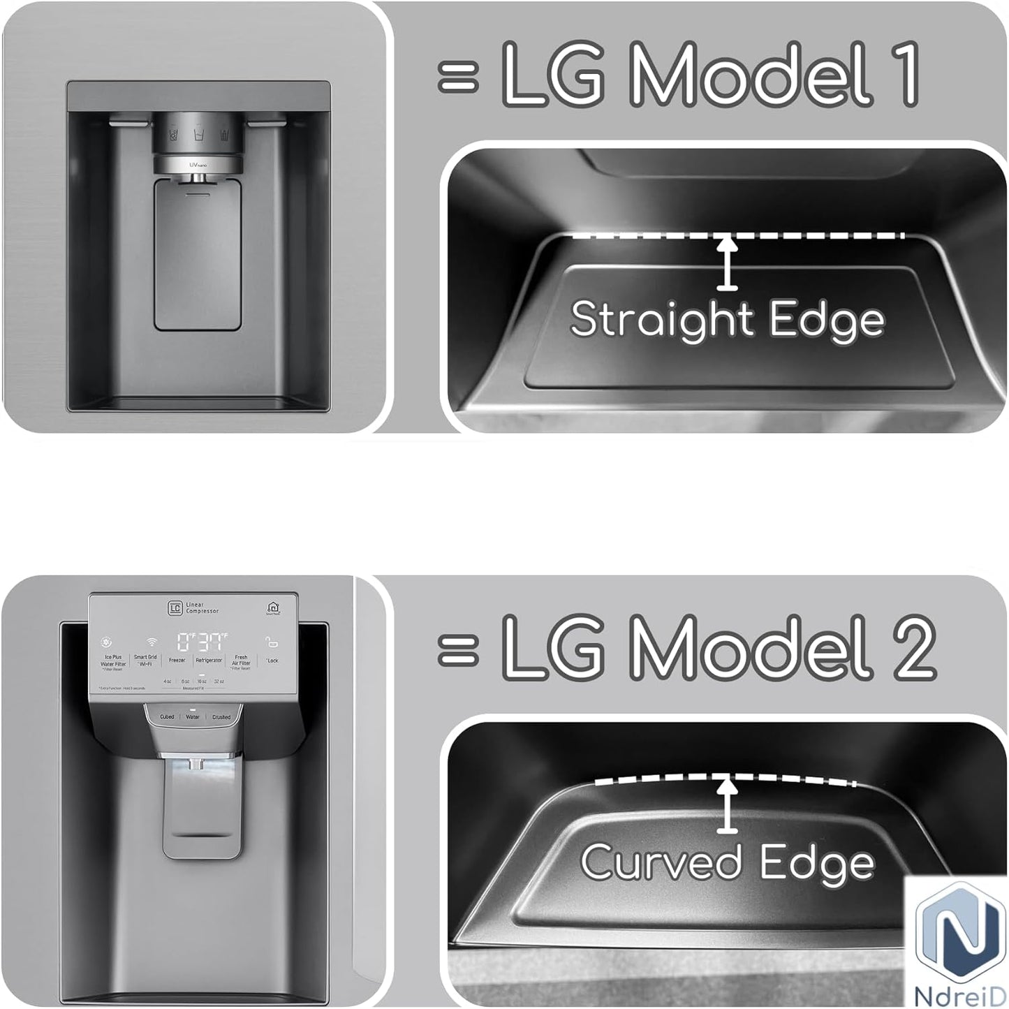 Tropfschale für LG Kühlschrank SideBySide, Model 1, Model 1 Silber