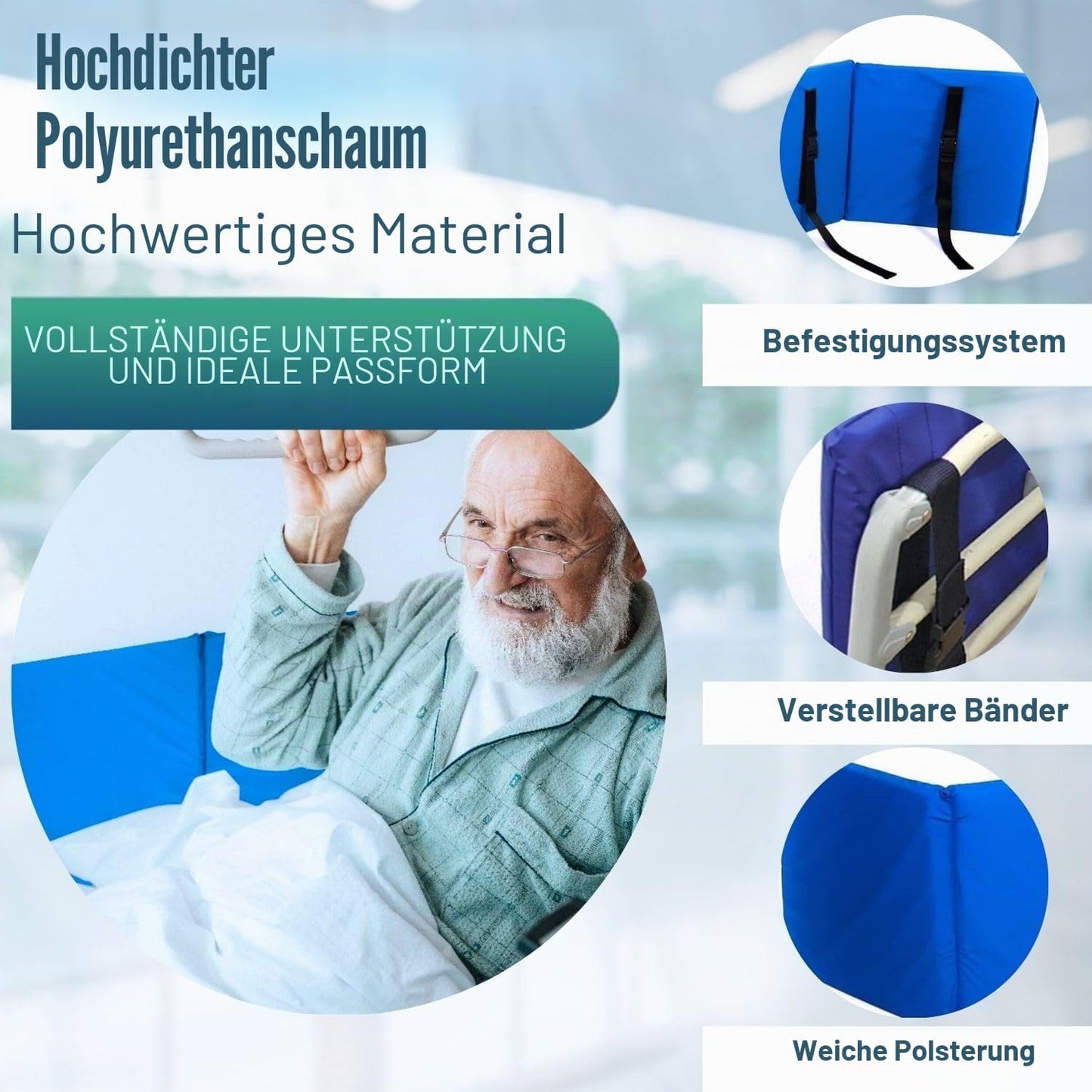 Geländerschutz für Betten (Kinder & Erwachsene)