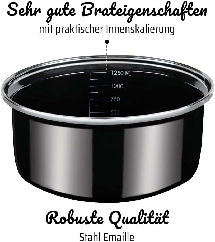 7-teiliges Kochtopf-Set Profi-Black-Star