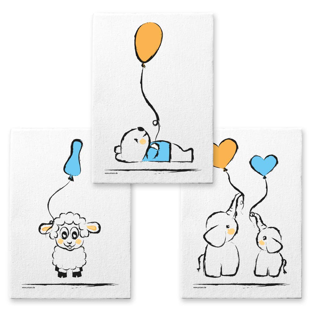 3-teiliges Leinwand-Set für Babys