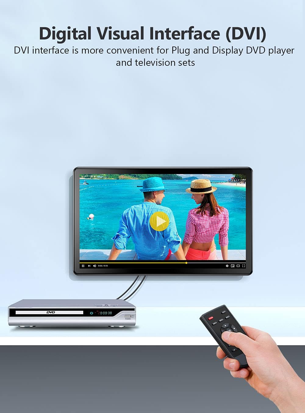 Tragbarer Touchscreen-Monitor, Schwarz