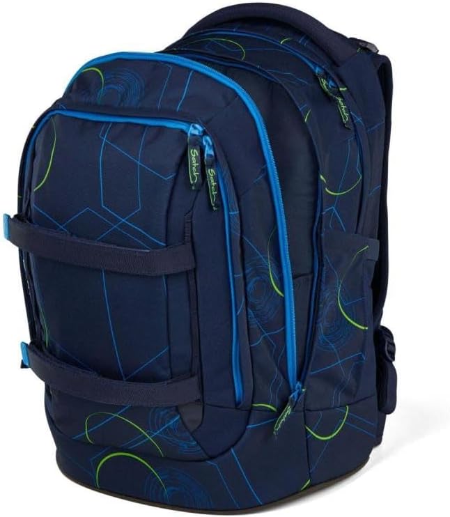 3-teiliges Schulrucksack Set mit Sporttasche, Blue Tech