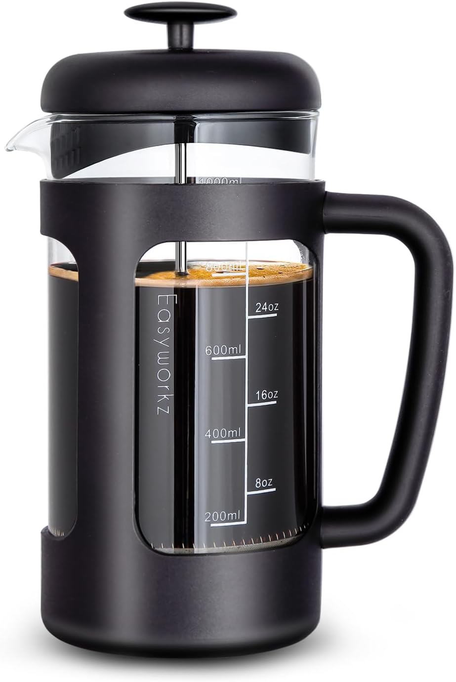 French Press, 1000 ml, Schwarz 1000ml