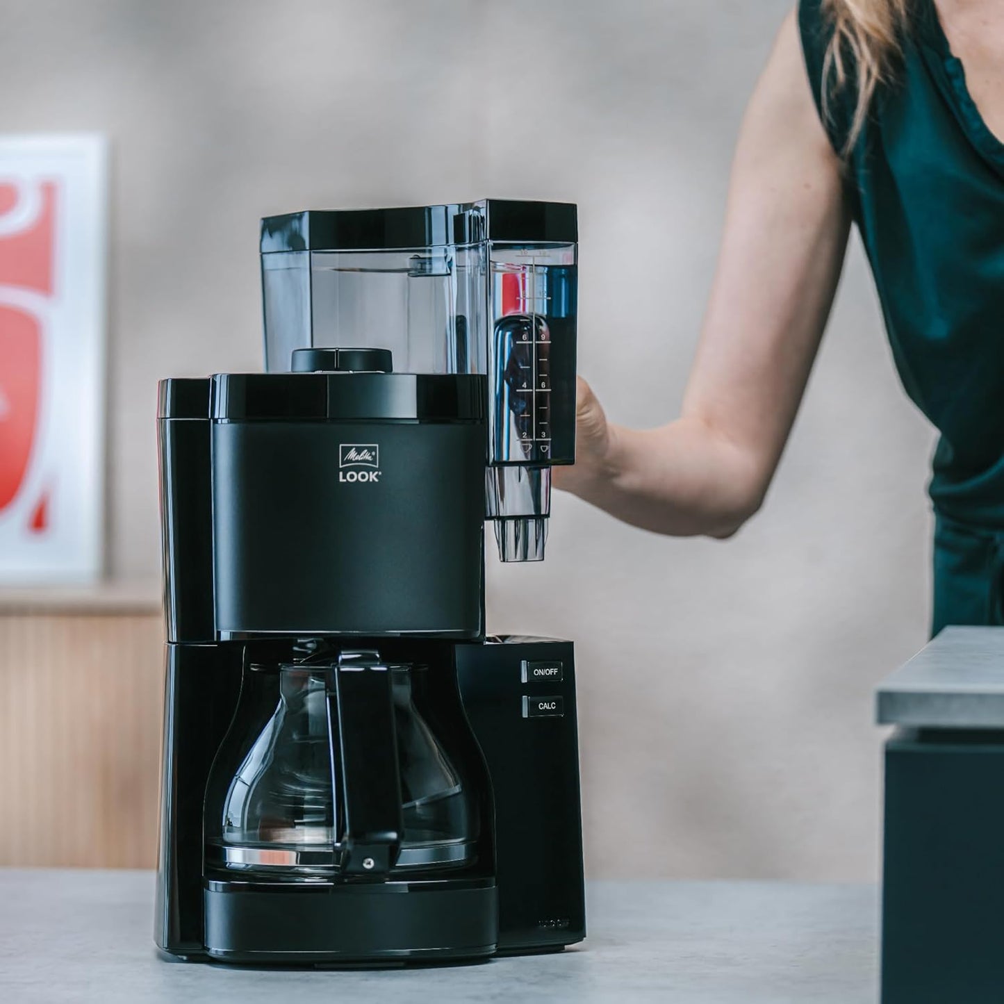Filterkaffeemaschine mit Glaskanne, 10 Tassen, Glaskanne