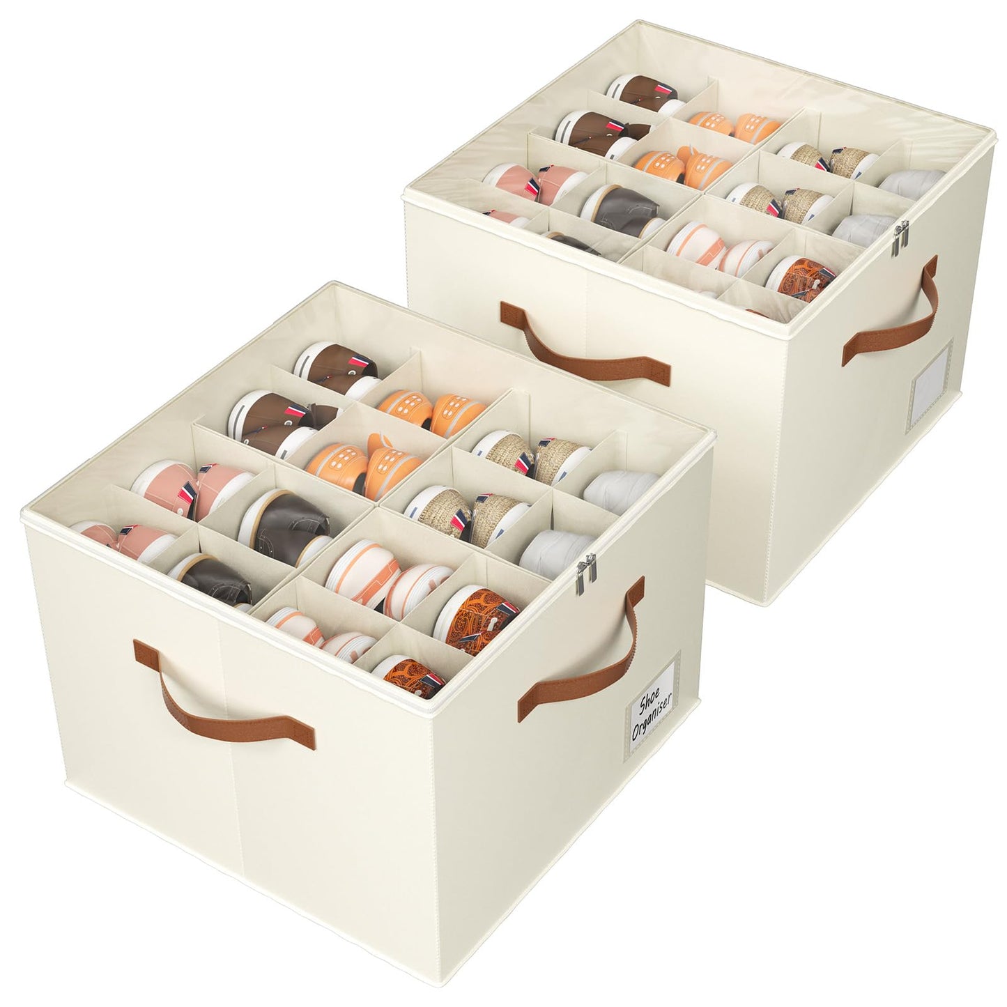 Stapelbare Schuhorganizer, Zweierpack