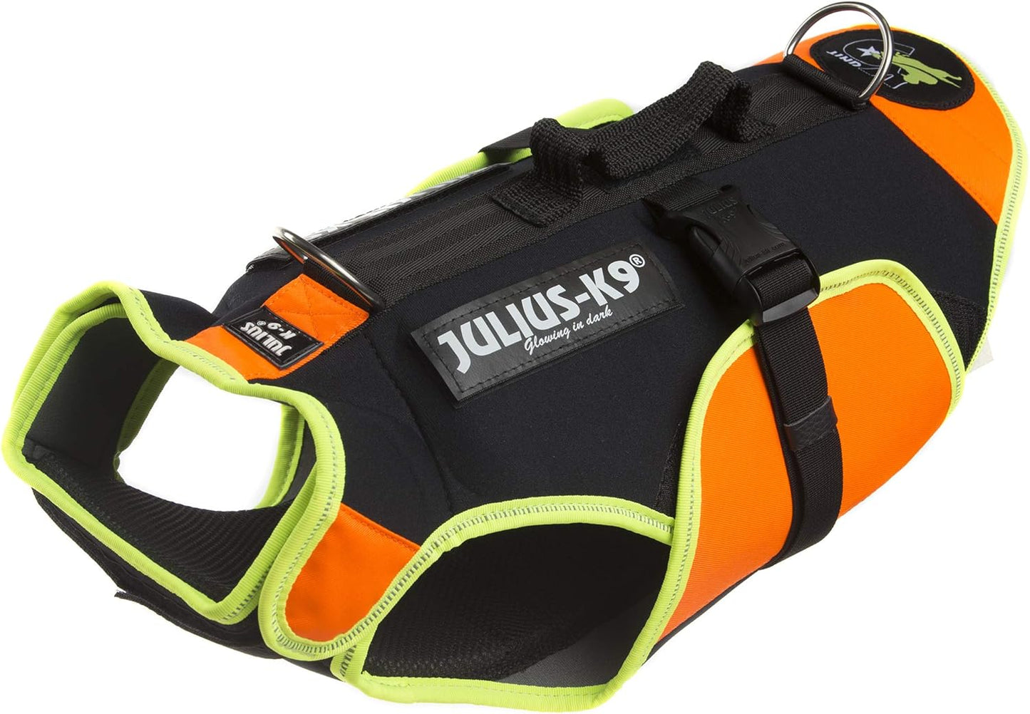 IDC multifunktionale Hundeweste 3in1, S Schwarz und Neon