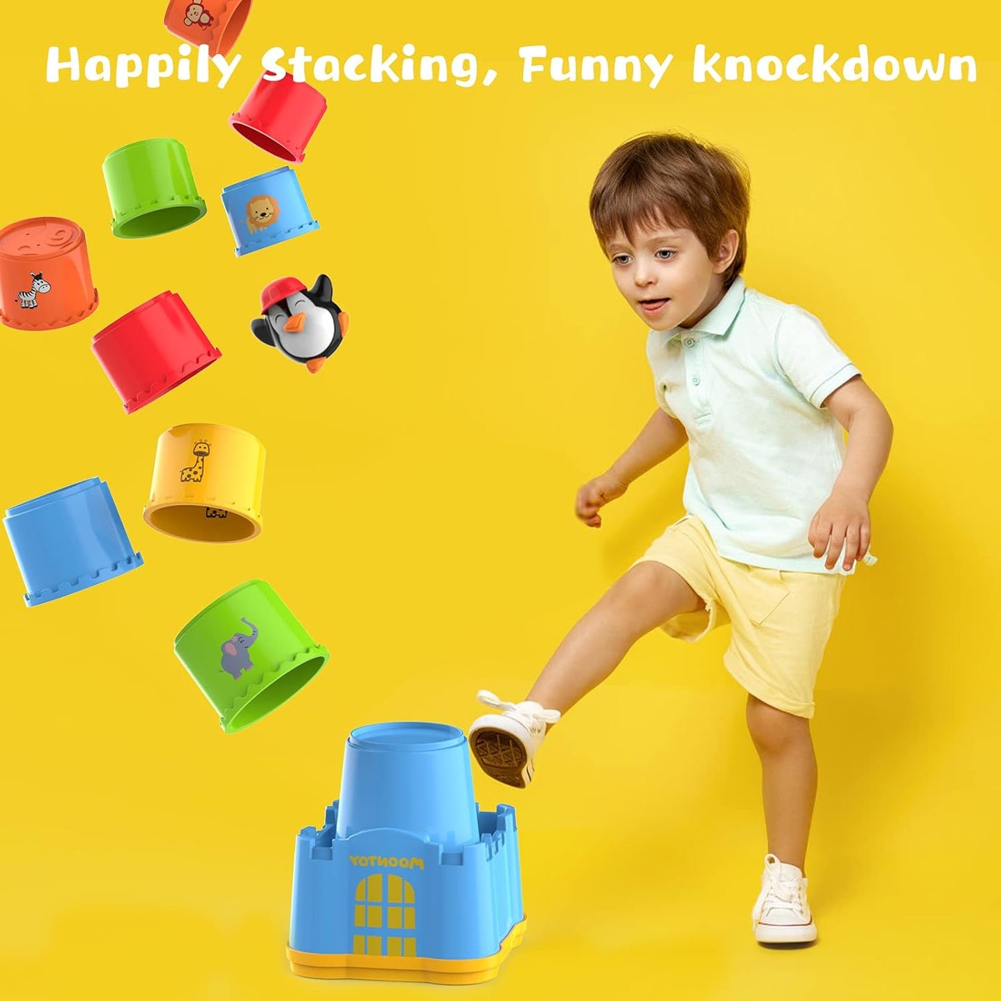 Stapelwürfel-Set für Kinder (19-teilig)