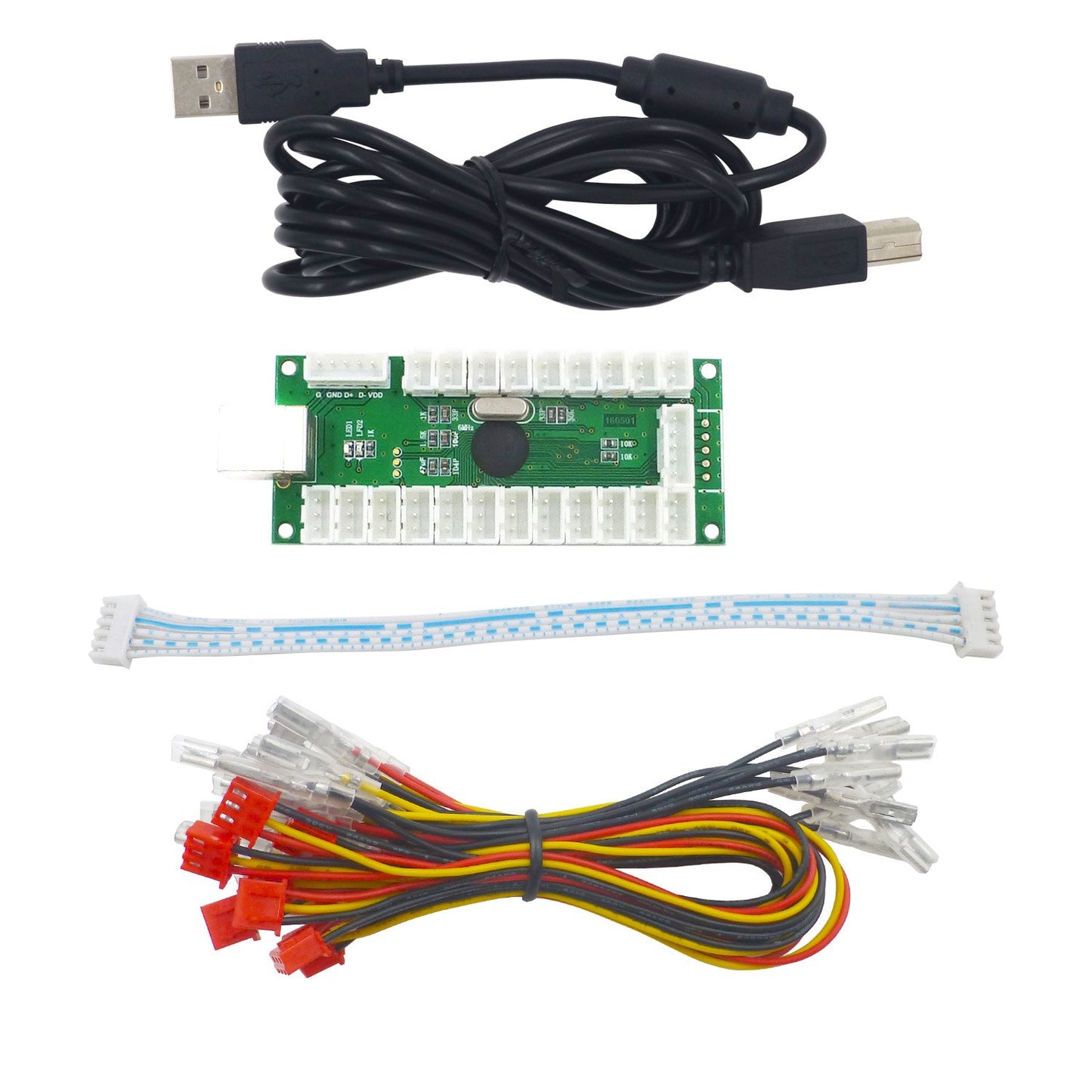 Zero Delay USB Encoder LED Joystick Kit, Grün