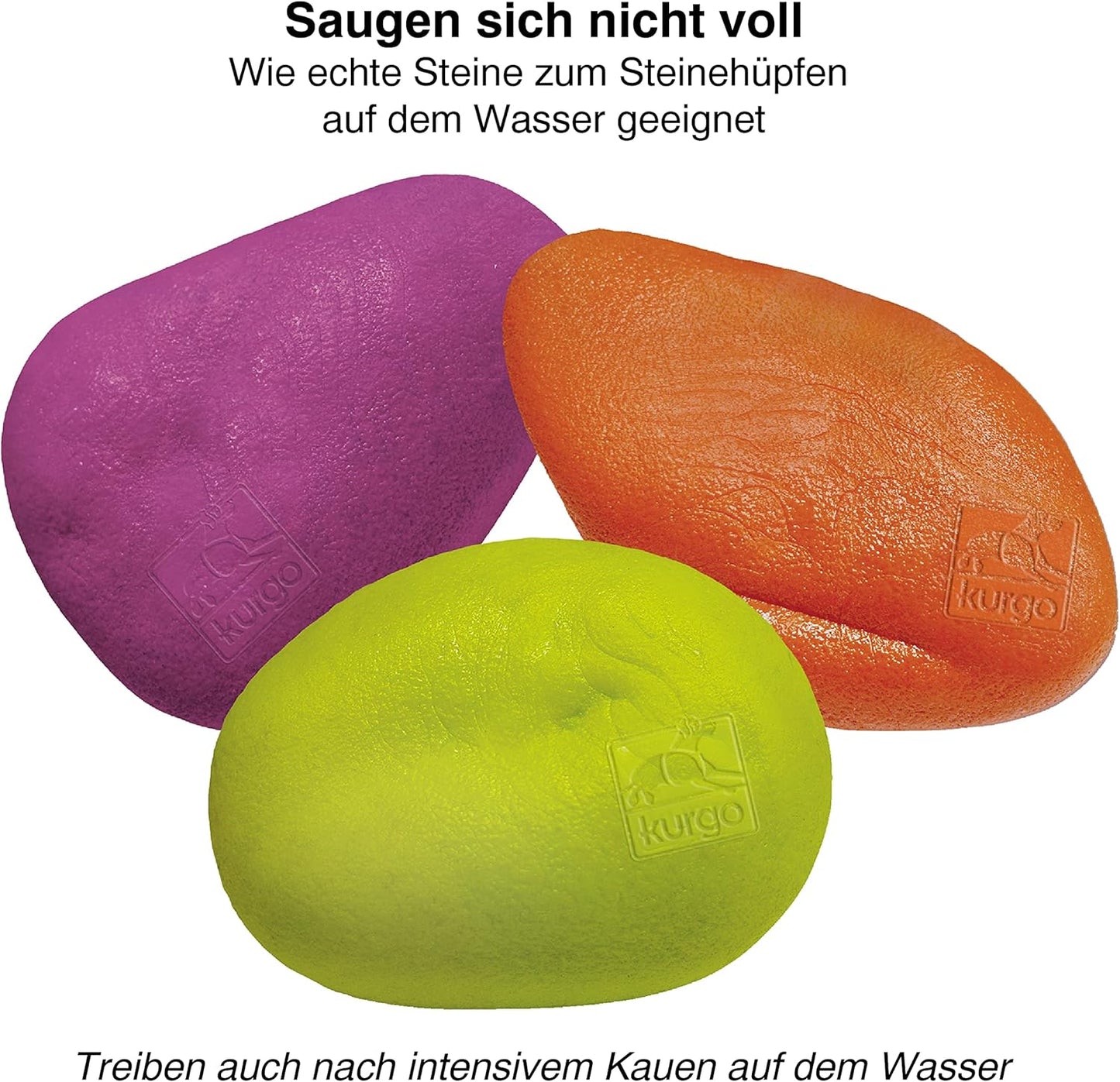 3er-Pack Schwimmende Apportiersteine, 3 Stück