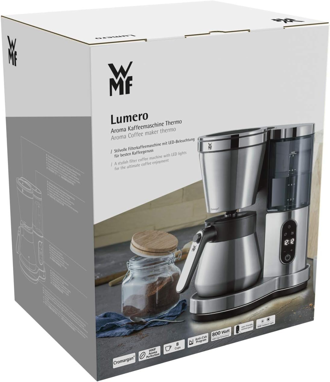Lumero Filterkaffeemaschine mit Thermoskanne