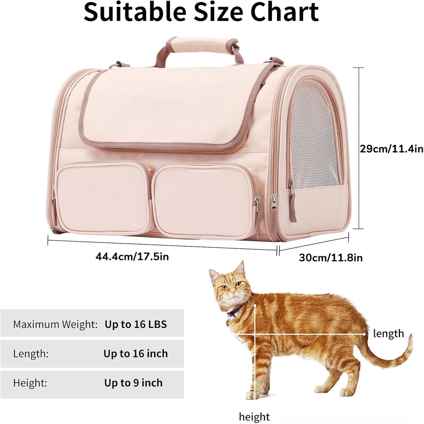 Katzentransportbox, Rosa(gross)