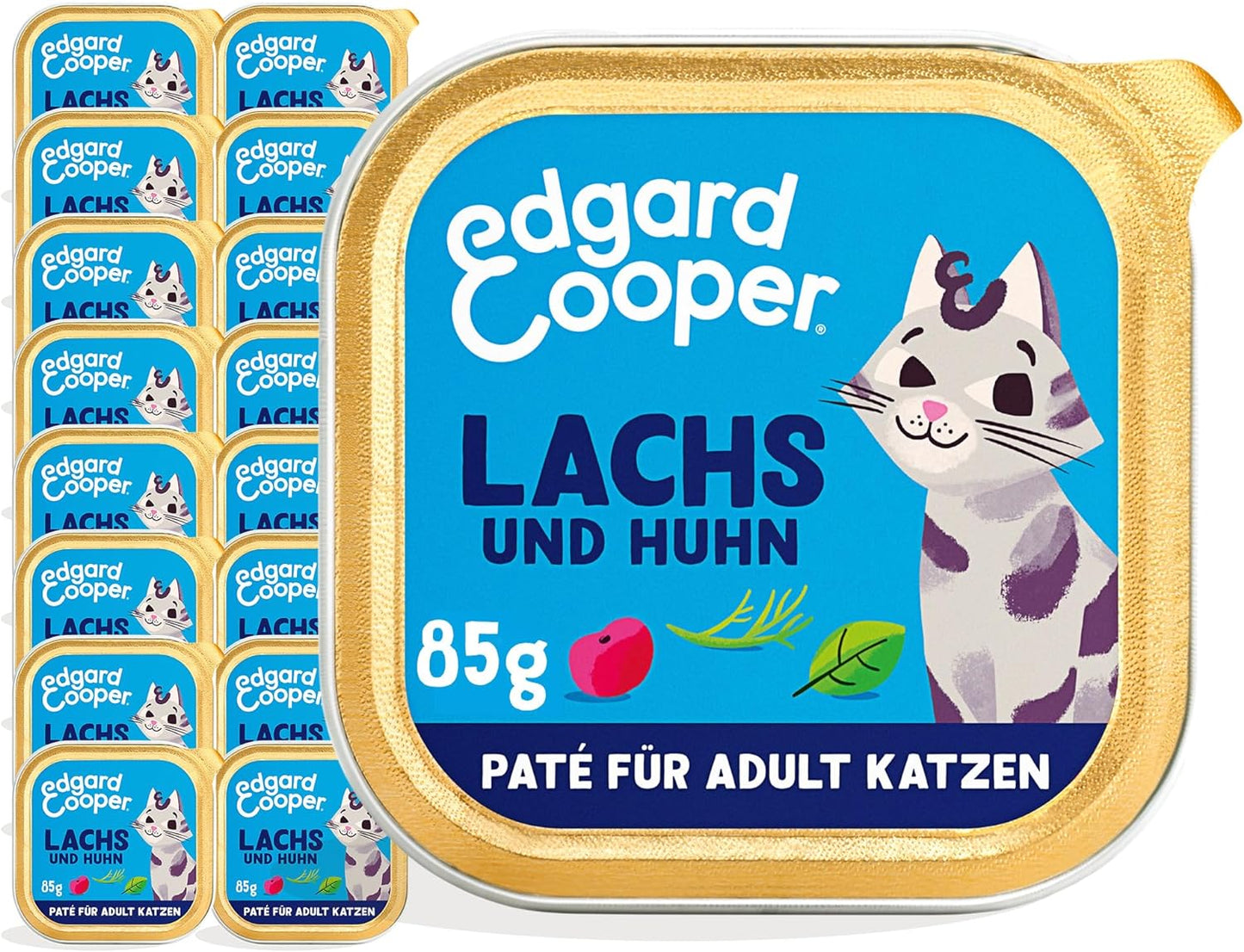 Paté, Lachs/Huhn, 85 g (16er Pack)