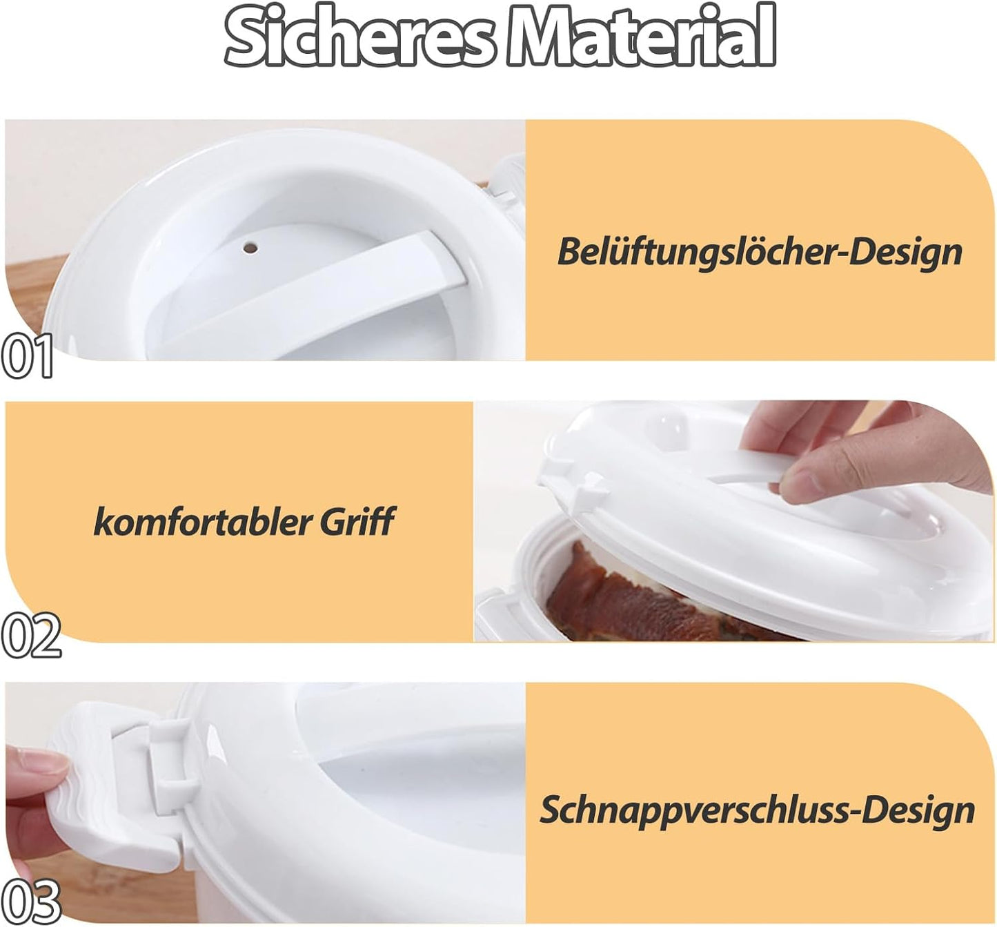 Tragbarer Mikrowellen-Reiskocher (2,6L), 2.6L