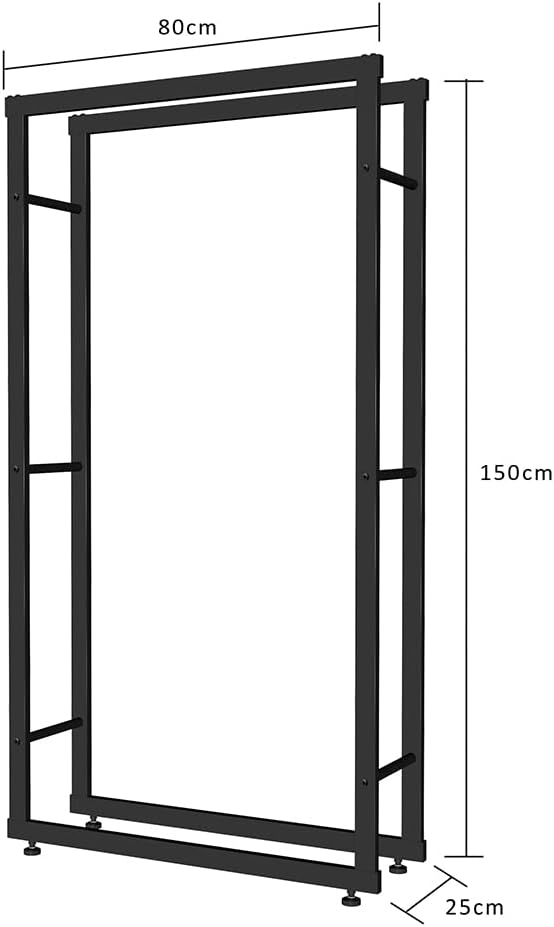 Kaminholzregal, 150 x 80 cm