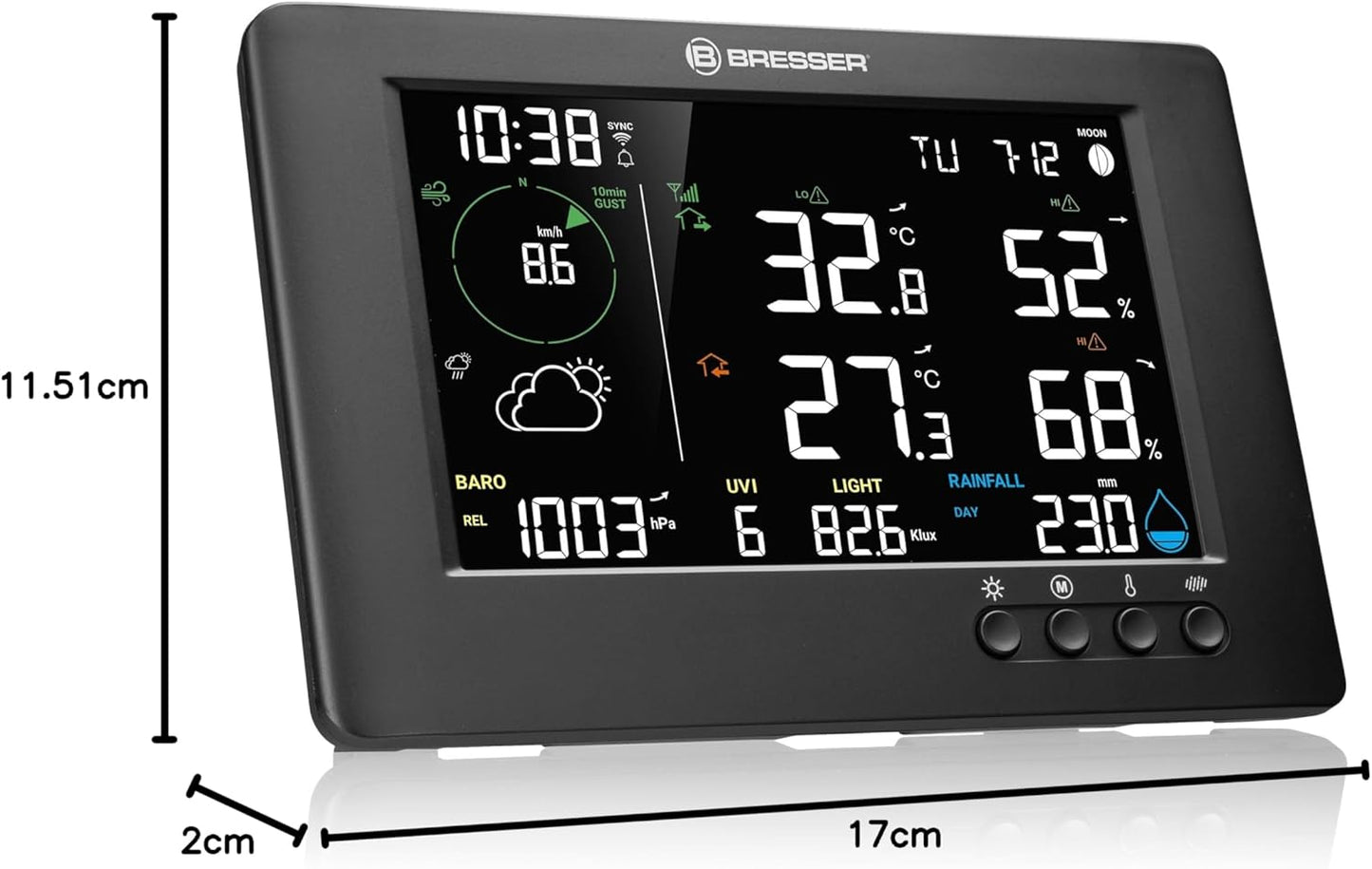 Wetterstation mit Multi-Sensoren