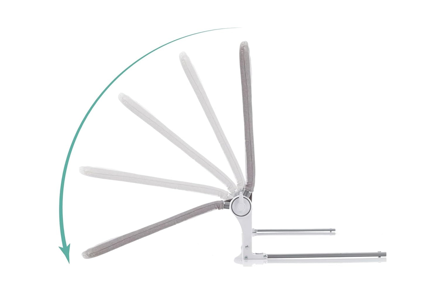 Klappbares Bettschutzgitter, Grau