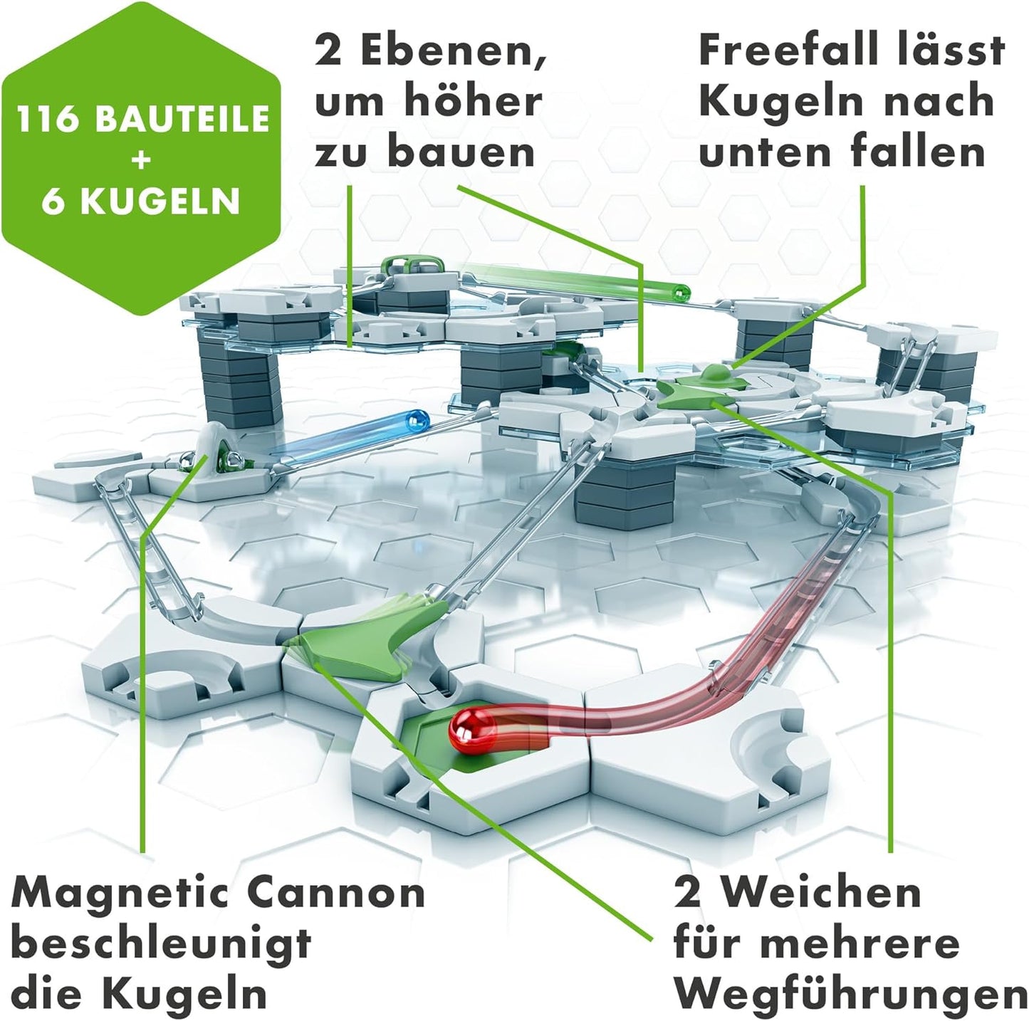GraviTrax Kugelbahn Starter-Set (ab 8 Jahren), Starter-Set Verpackungsdesign 2023 Single