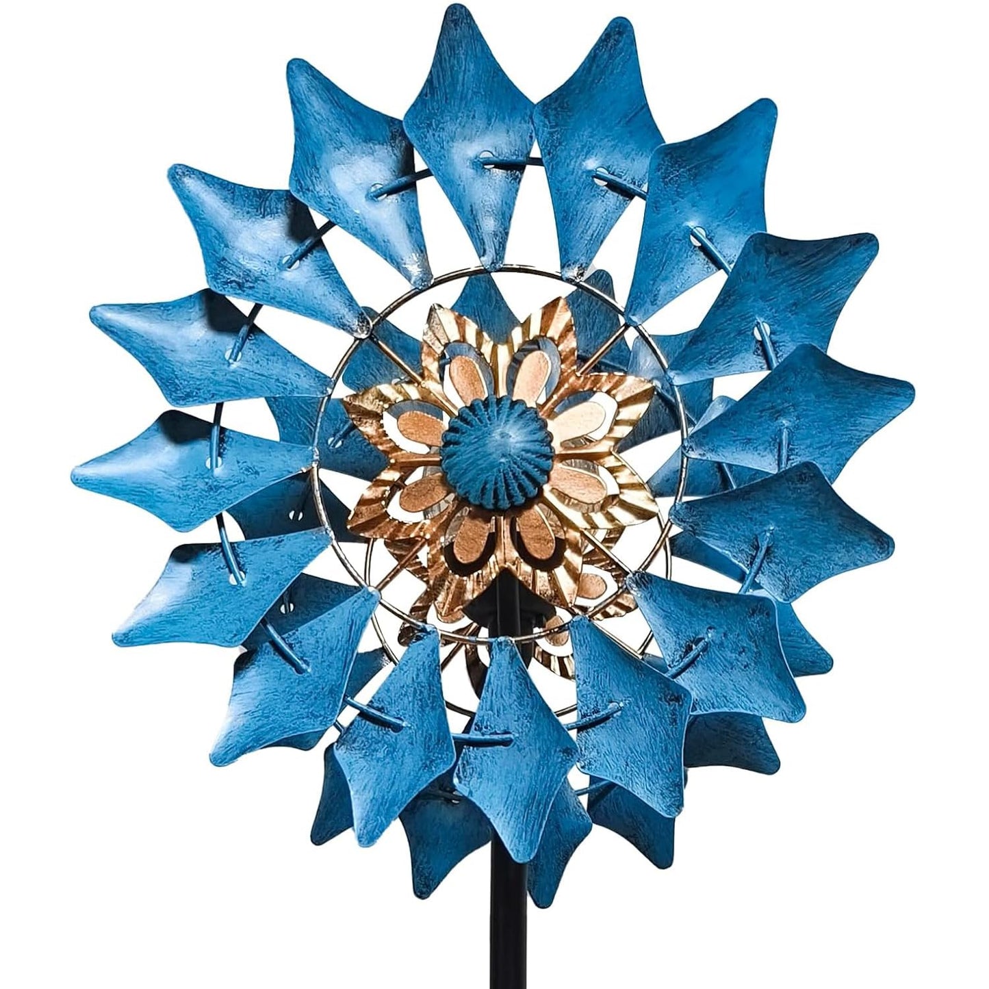 Windspinner mit Solarlicht, Durchmesser ca. 8 Zoll, Höhe ca. 12 Zoll