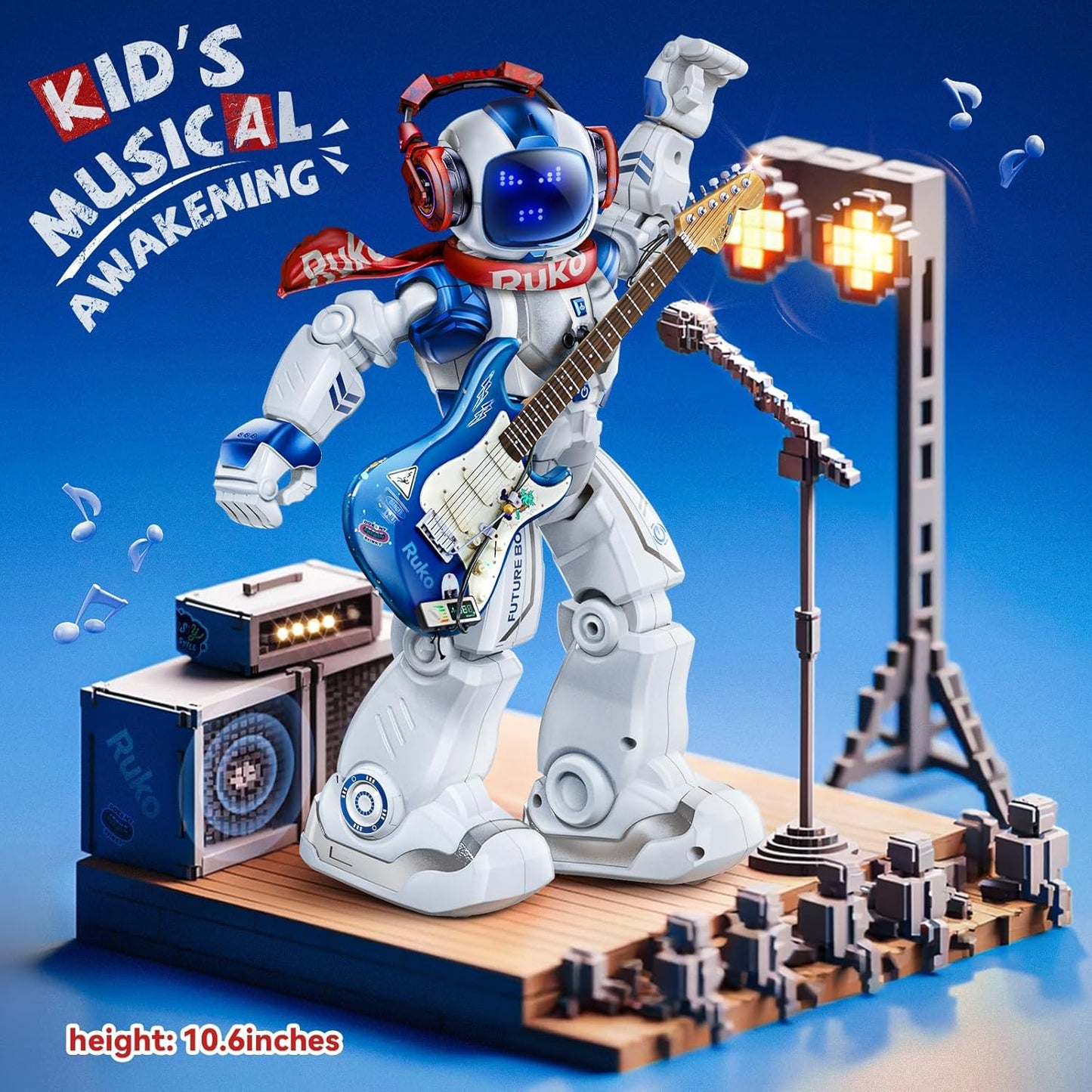 Programmierbarer Roboter, Blau + Weiss