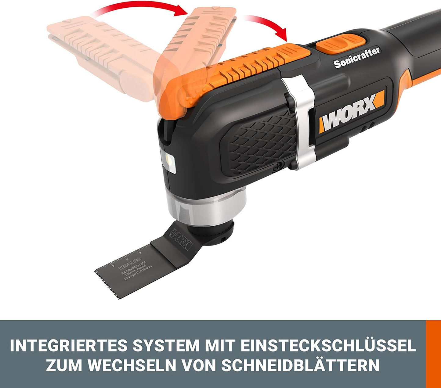 Sonicrafter WX696.9, Ohne Akku, Ladegerät und Transportkoffer
